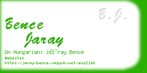 bence jaray business card